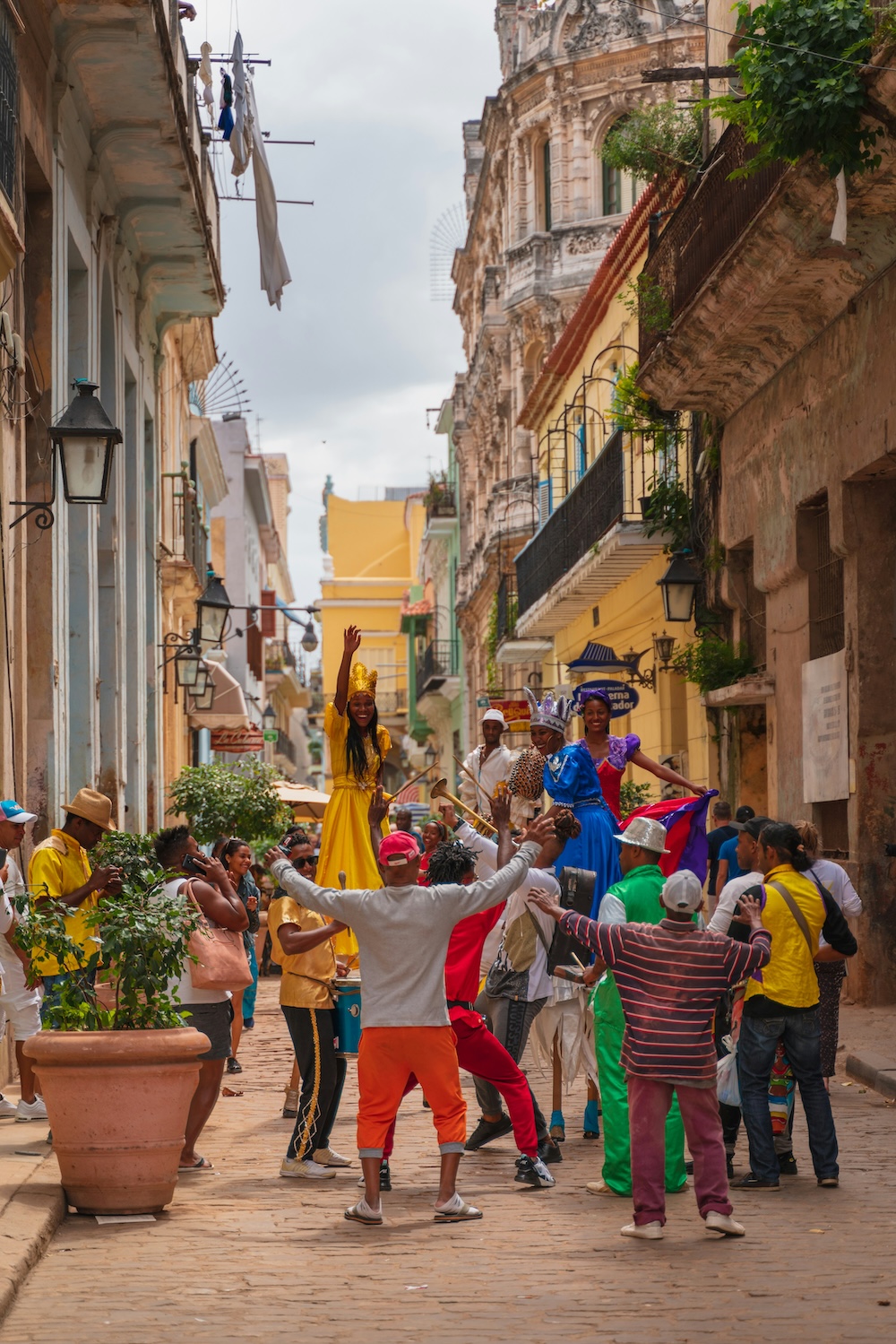 Feest in de straten van Havana