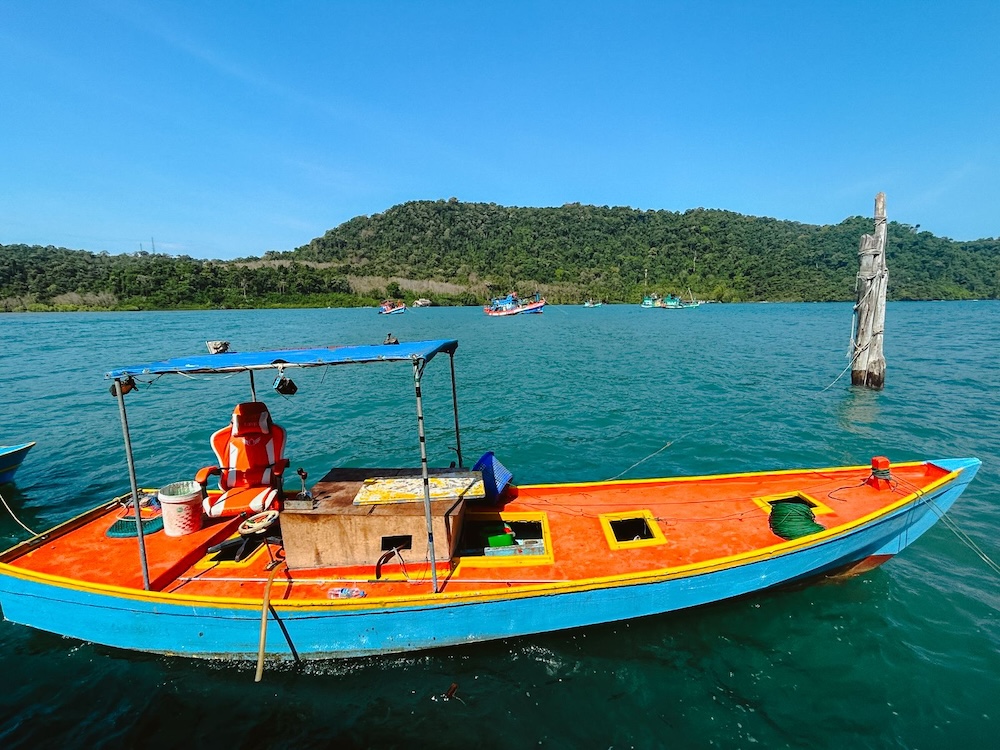 Overtocht met de boot in Thailand