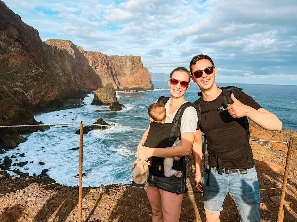 Stephanie en haar gezin op Madeira