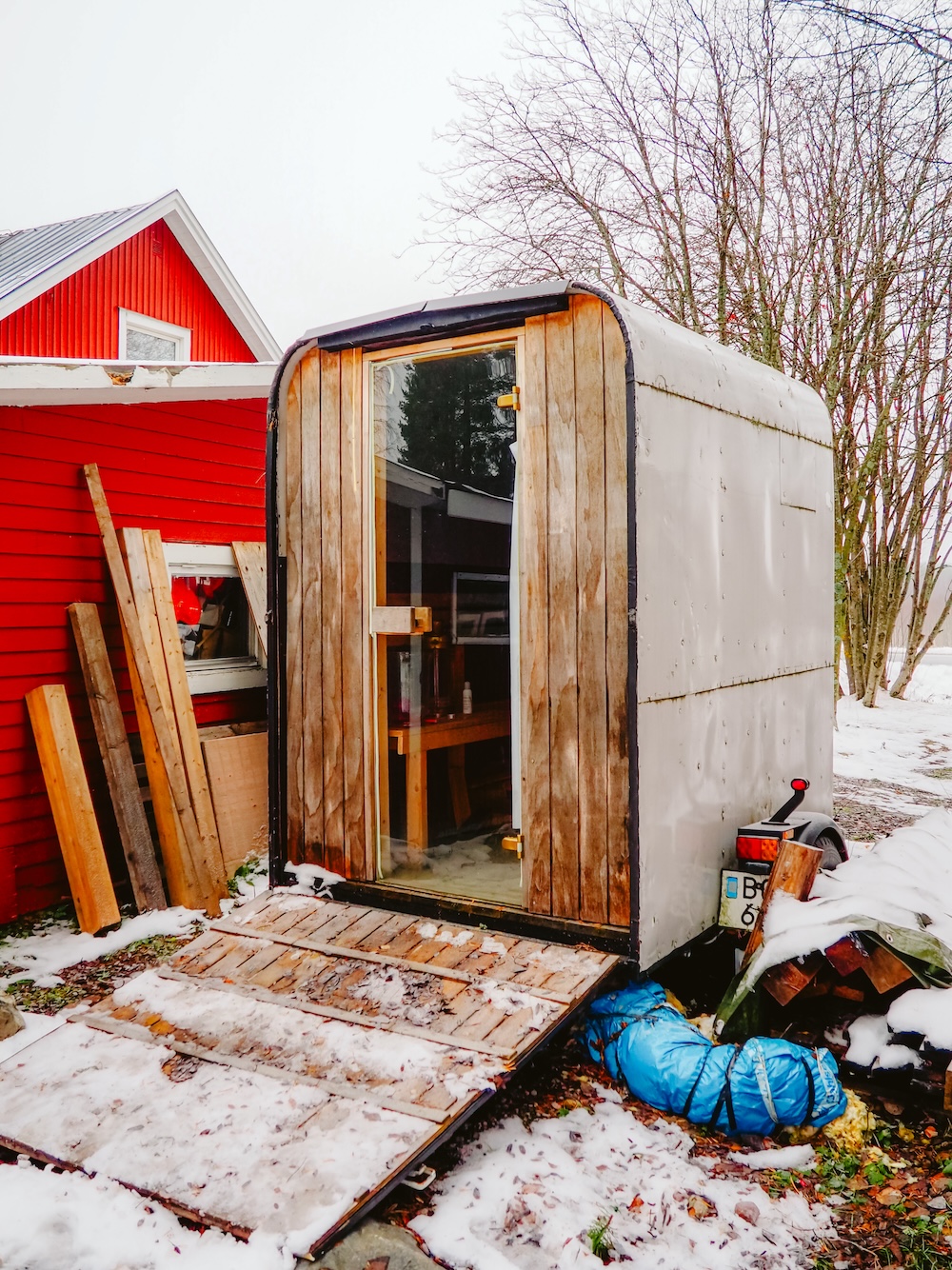 Airbnb Noord-Zweden sauna