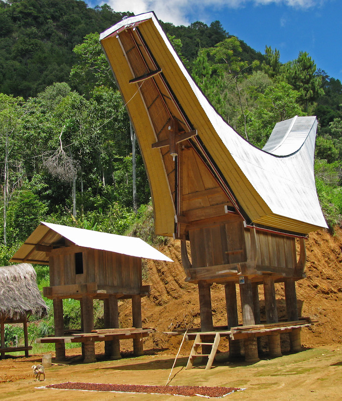3 Sulawesi, Tana Toraja, dorp