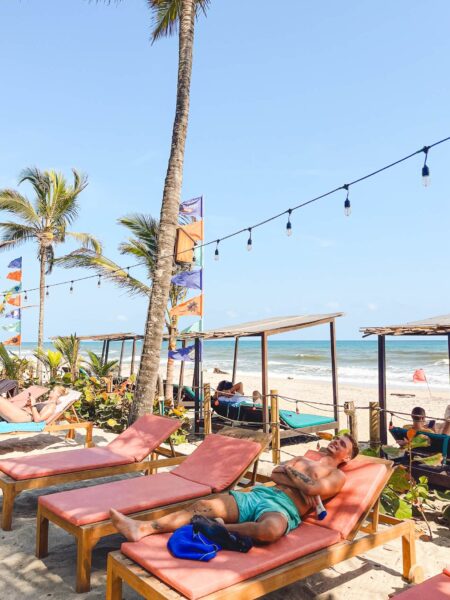 Aan het strand Costeño Beach