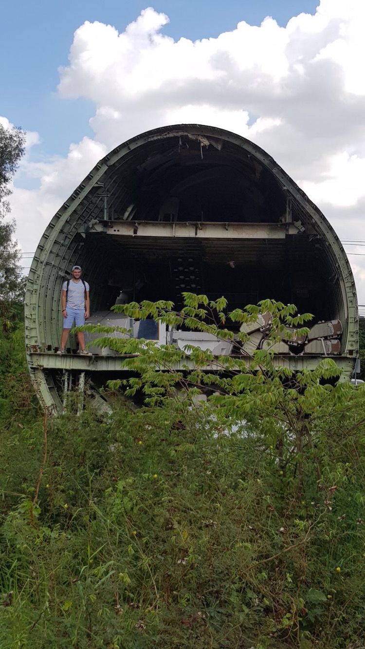 Airplane Graveyard Bangkok in vliegtuig