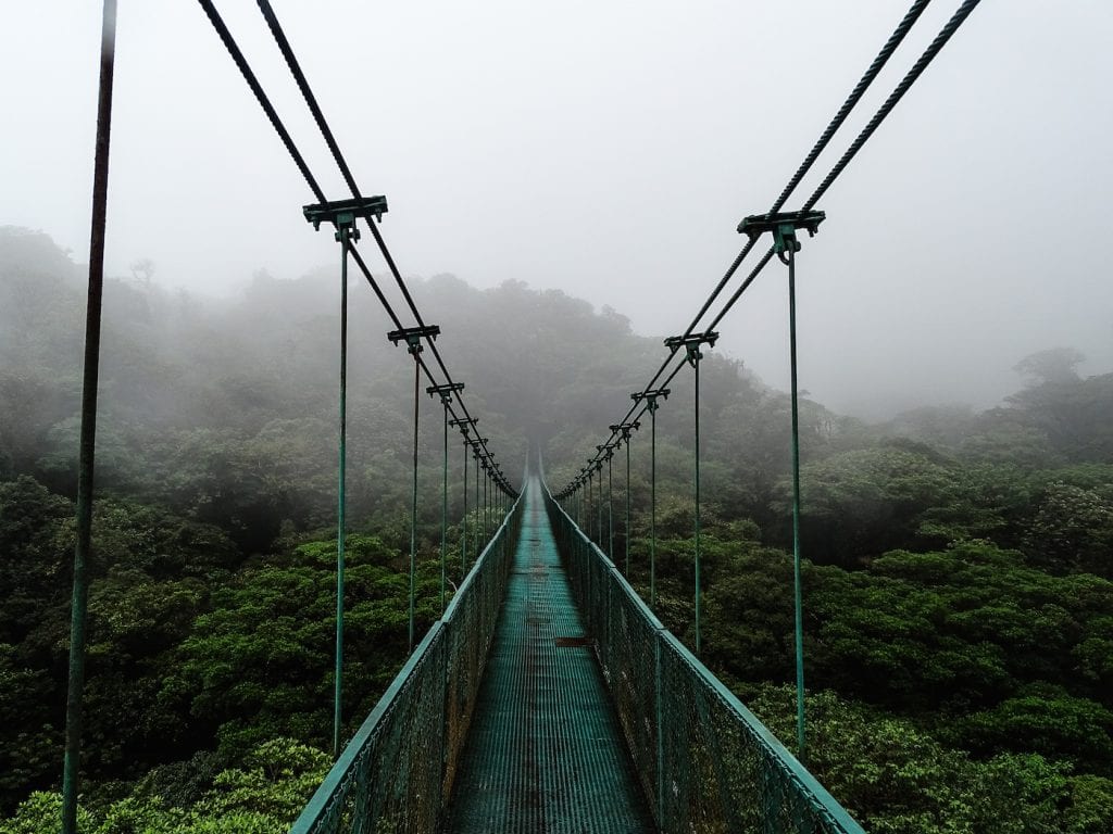 Alleen backpacken costa rica Monteverde - Suspension bridges 2