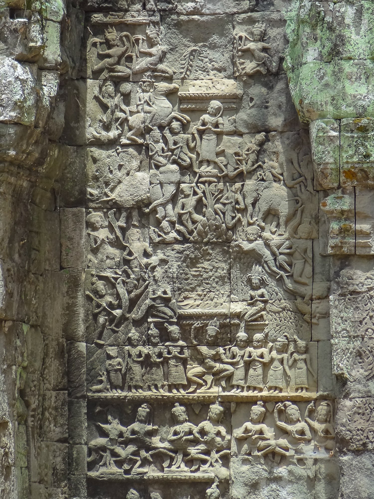 Angkor wat ruinestad detail