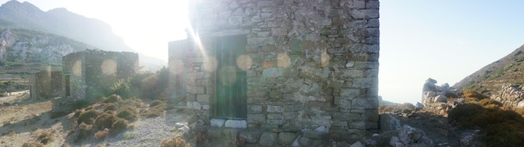Architectuur karpathos ruines griekenland