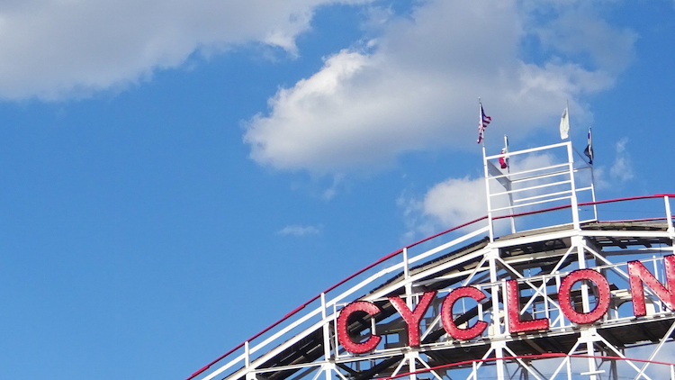 Attracties cyclone coney island new york