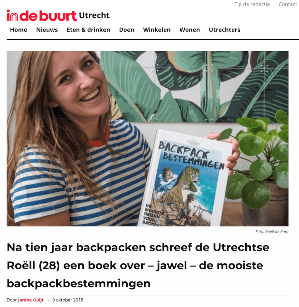 Backpack Bestemmingen IndeBuurt Utrecht