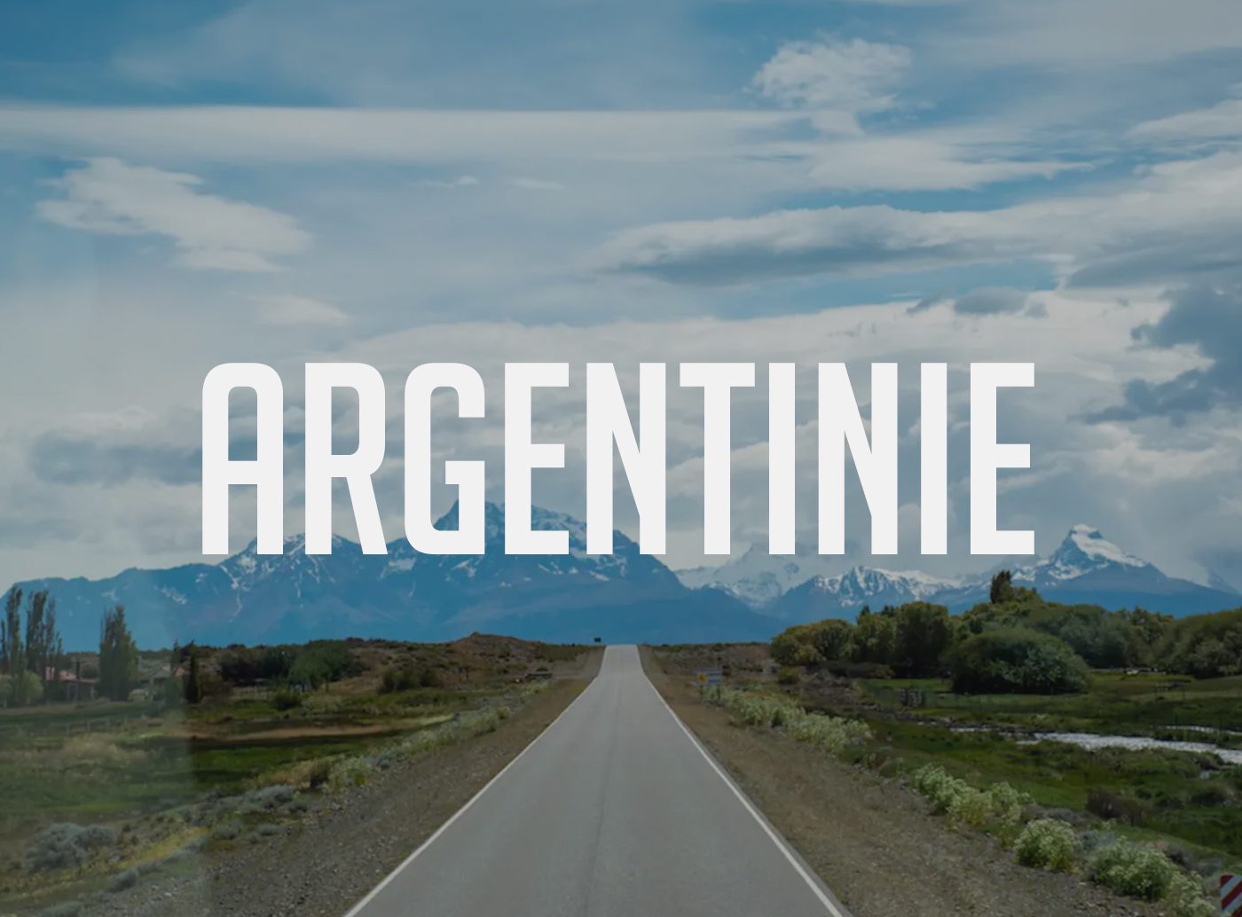 Backpack route Argentinie
