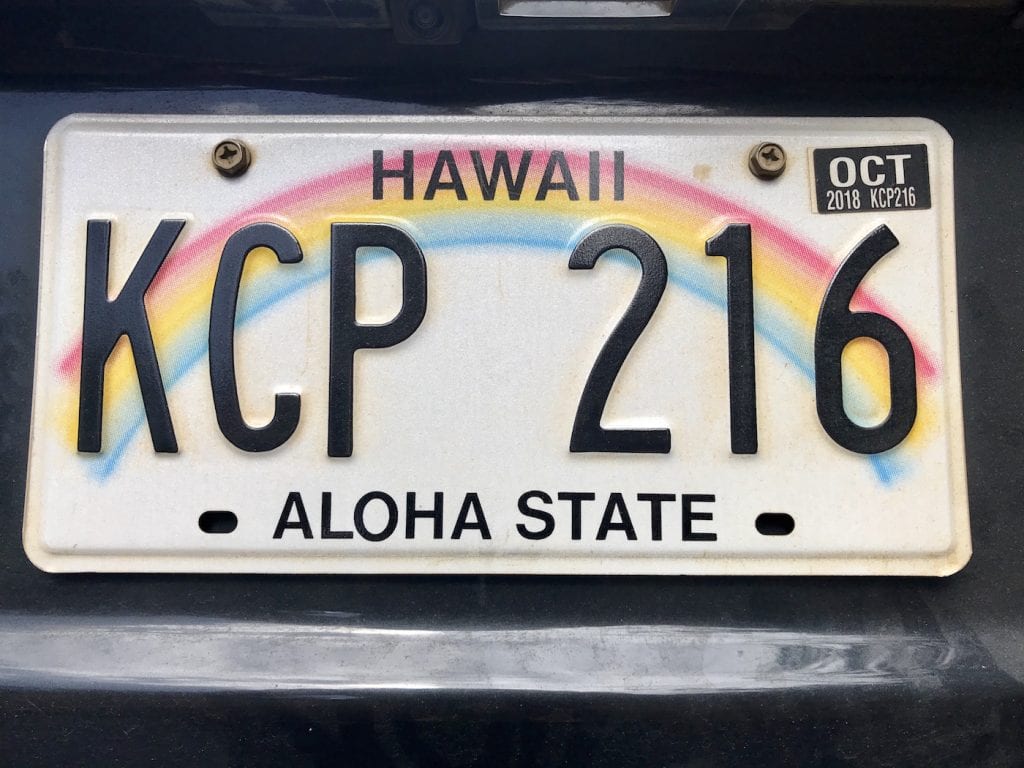 Backpacken Hawaii auto huren