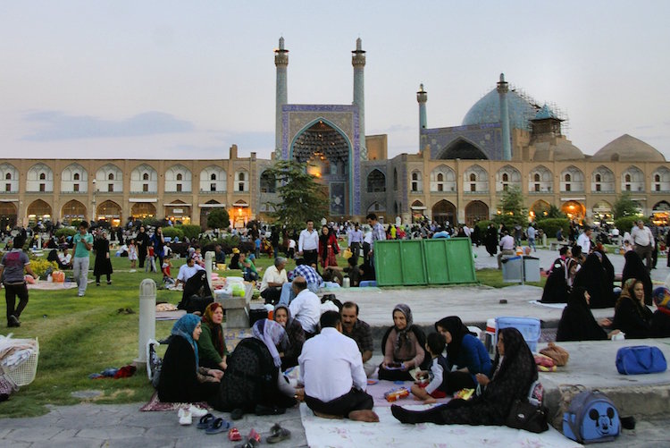 Backpacken iran bevolking parken