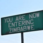 Backpacken van Botswana naar Zimbabwe grensovergang