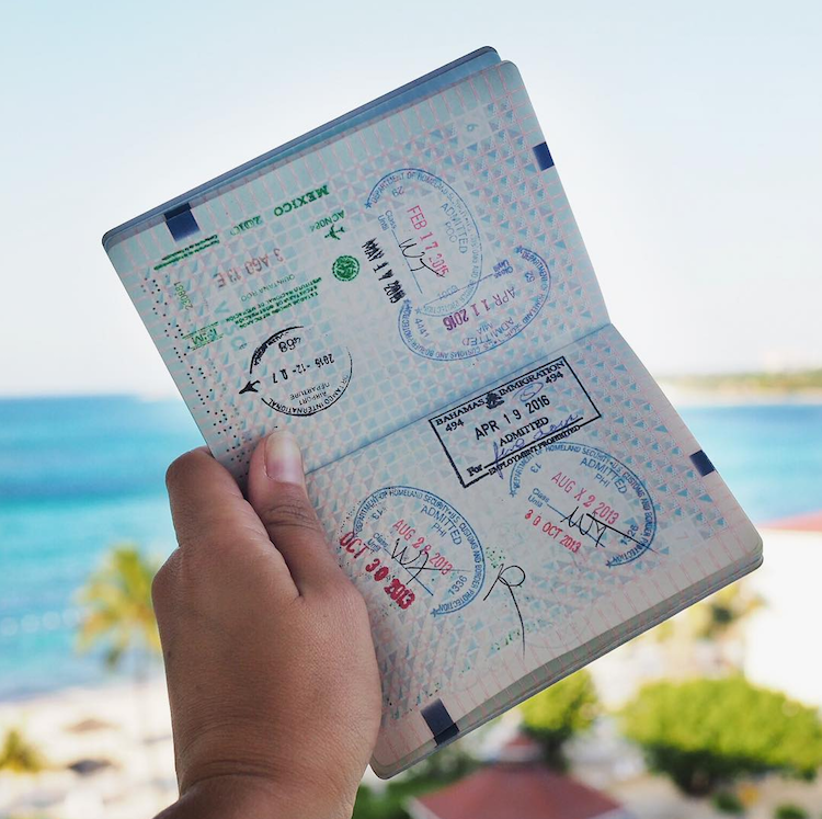 Bahamas stempel paspoort