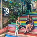 Balat Istanbul regenboog trappen