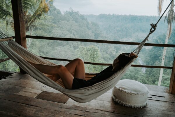 Bali hut in Selat, hangmat