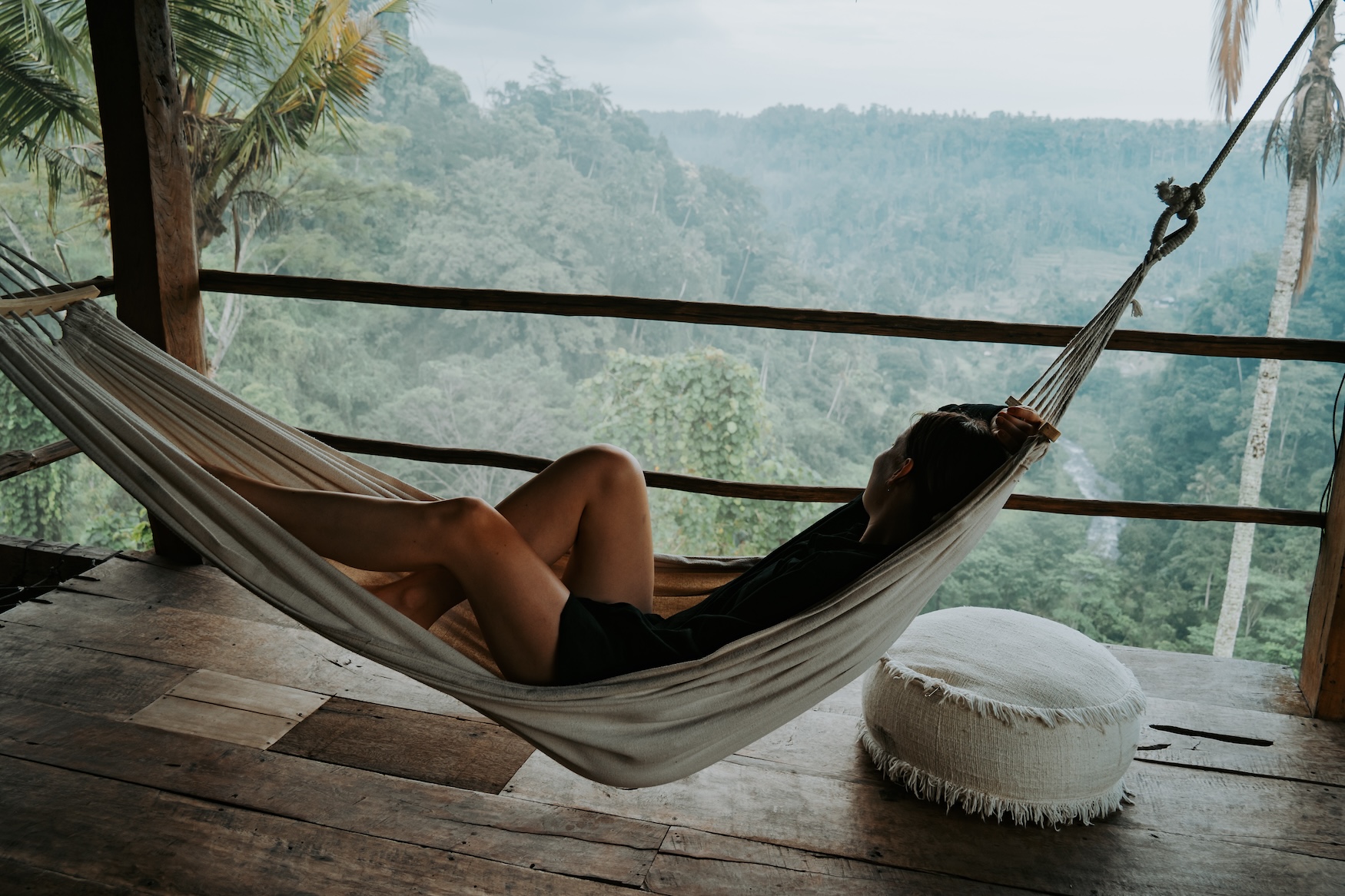 Bali hut in Selat, hangmat