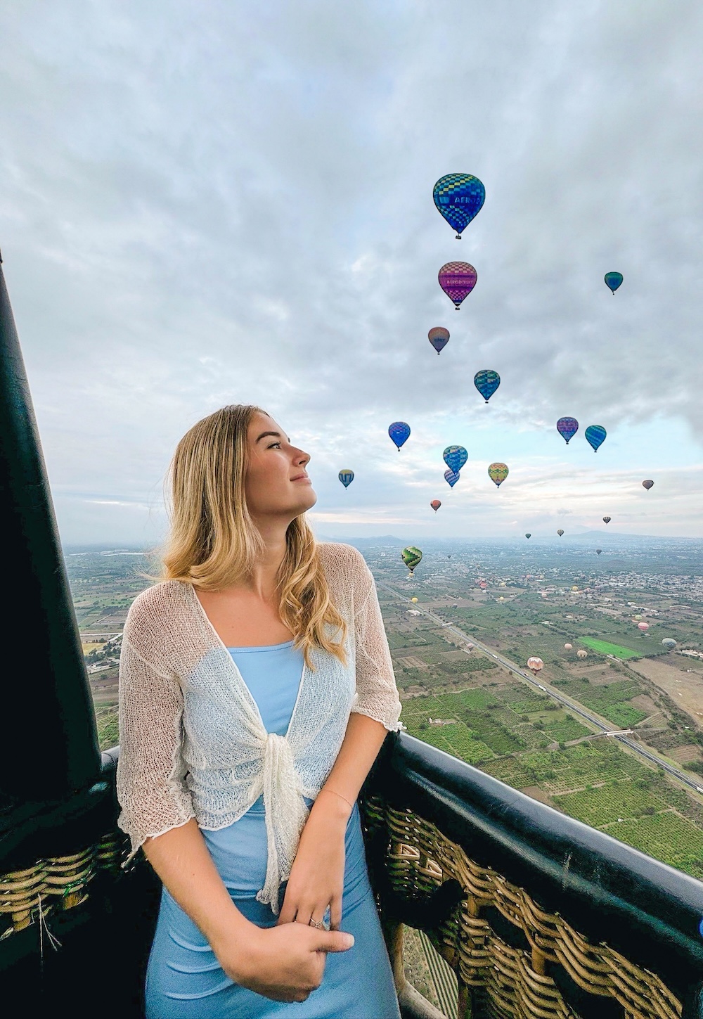 Ballonlvucht over Teotihuacán