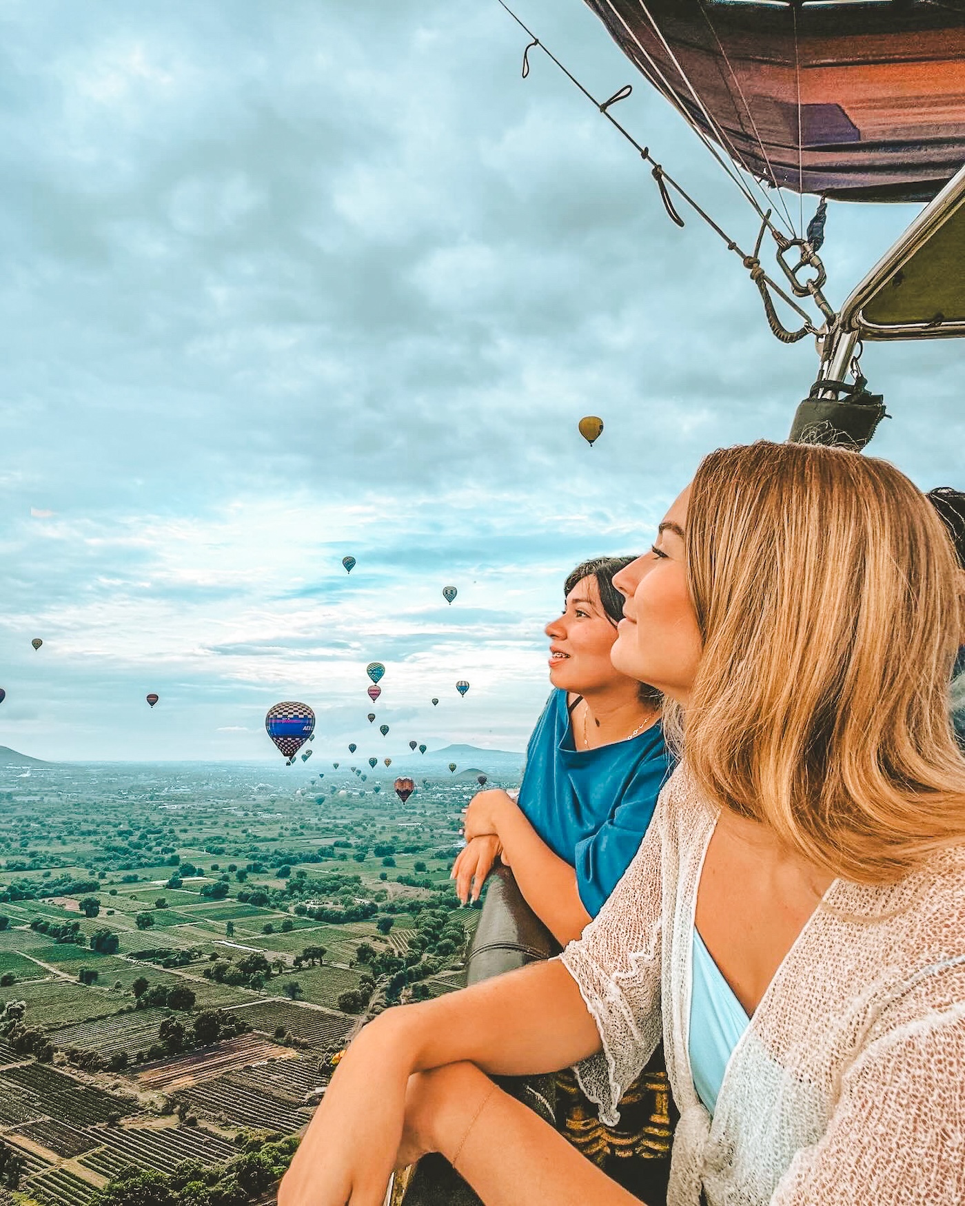 Ballonvaart over Teotihuacán