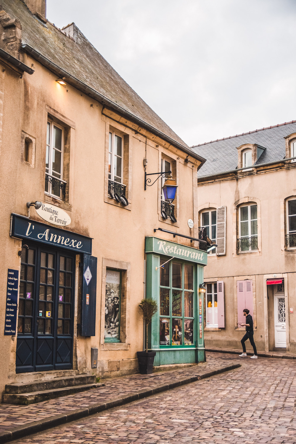 Bayeux straatjes in Normandie