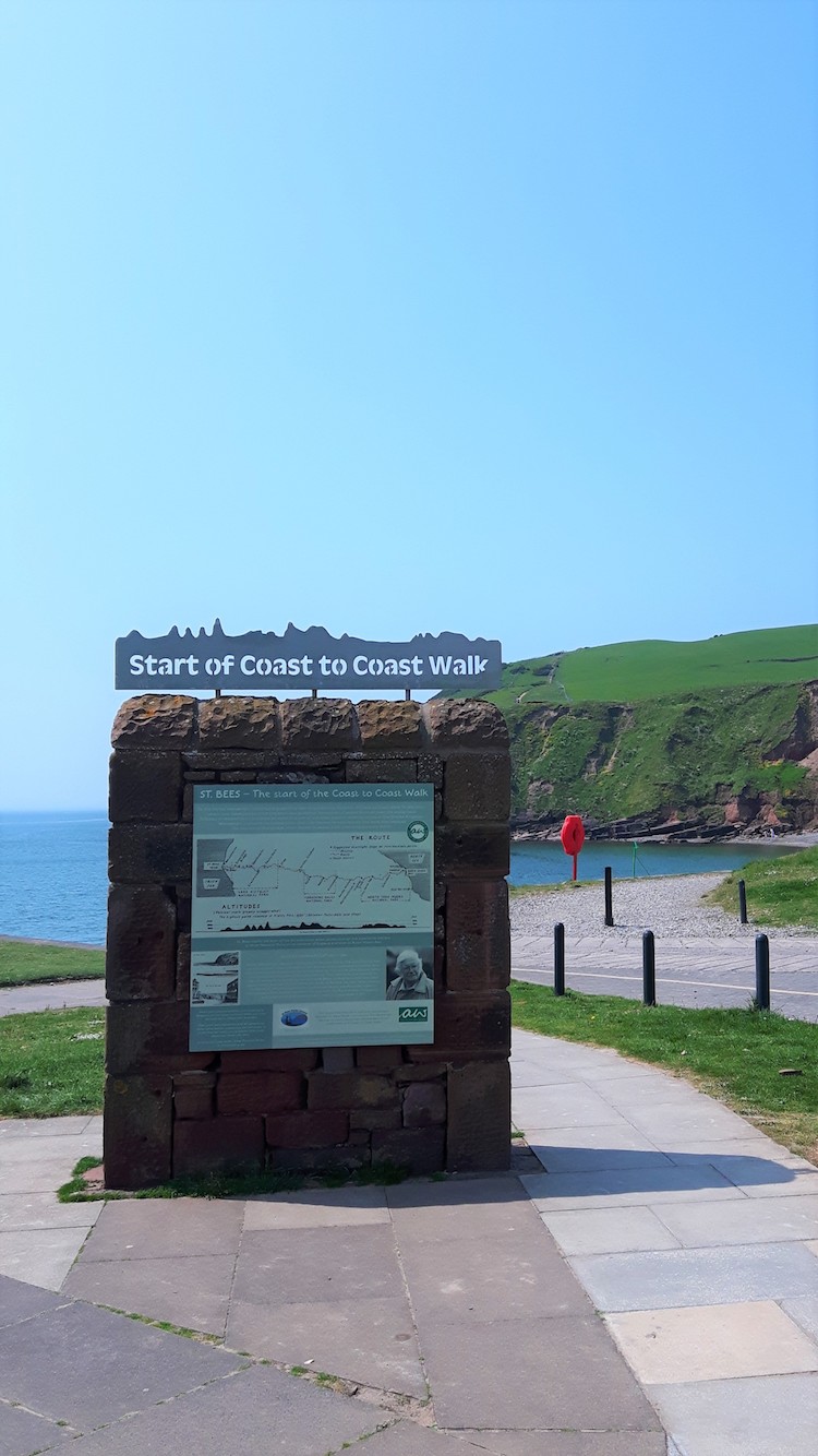 Begin Coast to coast wandeling