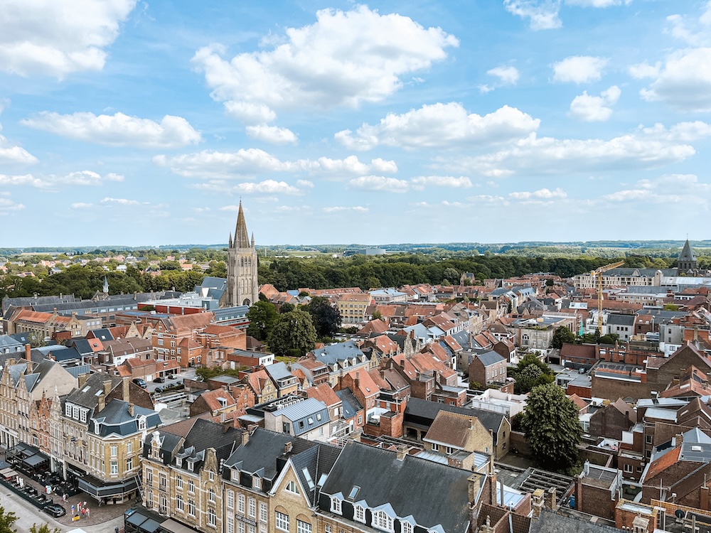 Belfort uitzicht, bezienswaardigheden Ieper