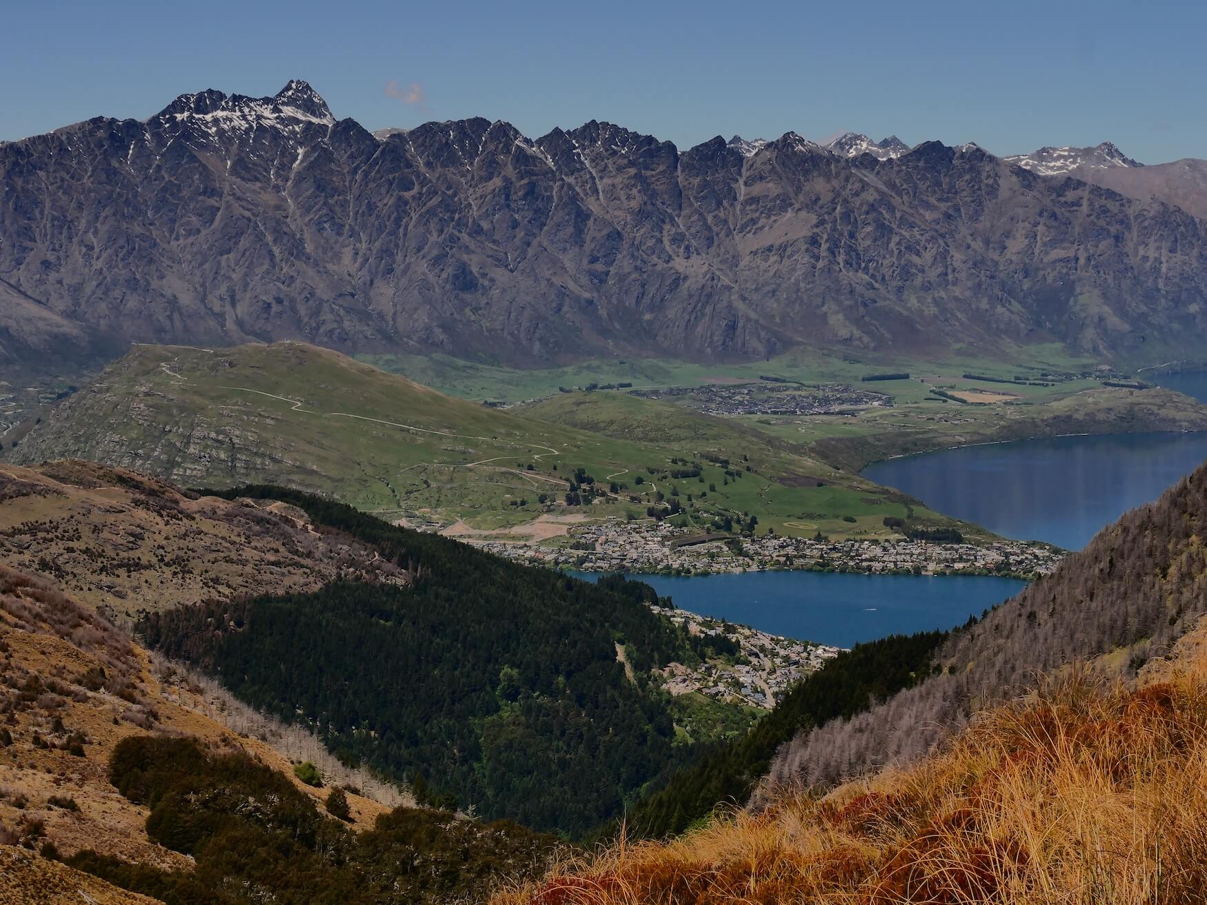 Ben Lomond uitzicht op Queenstown