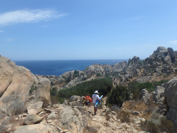 Sardinie bergen kust 