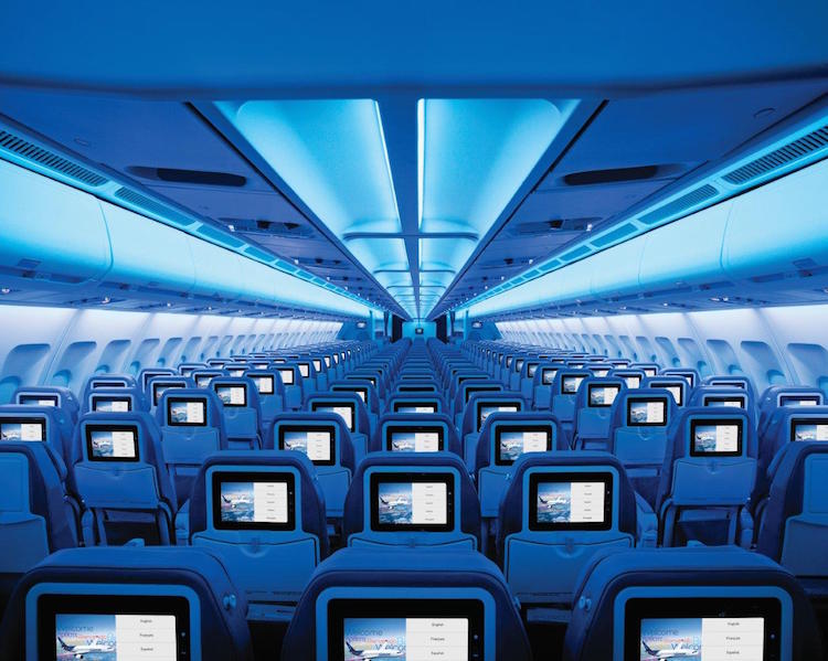 Binnen Air Transat vlucht