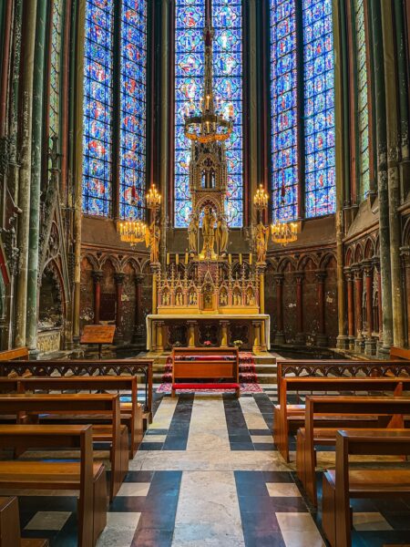 Binnen in de kathedraal, amiens bezienswaardigheden