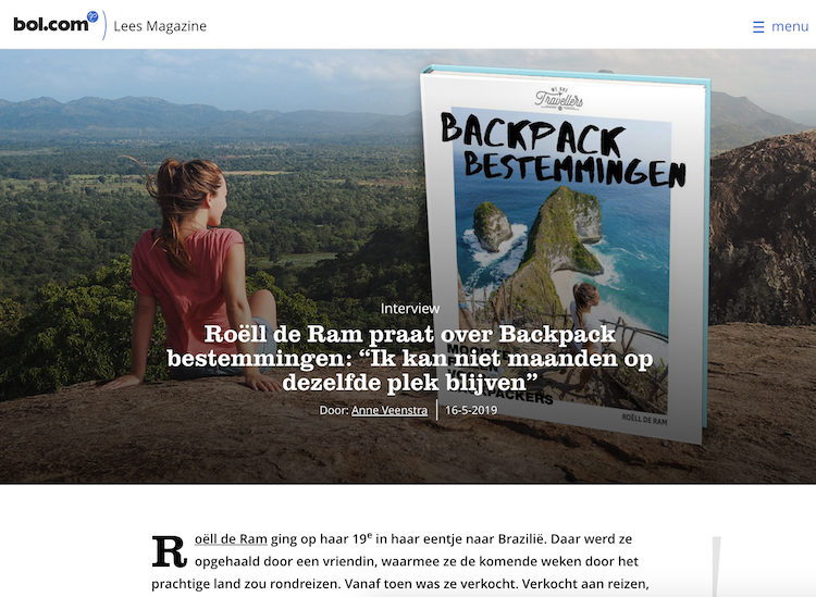 Bol leesmagazine interview backpack bestemmingen