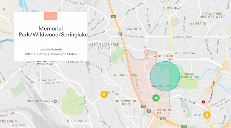 Boomhut kaart Airbnb
