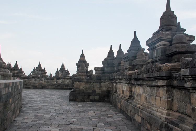 Borobudur tempel yogyakarta java etage