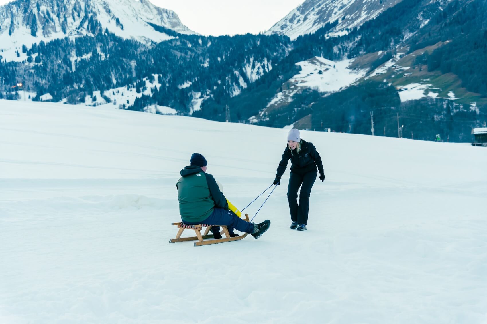 Bregenzerwald sleeën met gezin