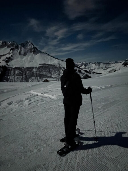 Bregenzerwald sneeuwschoenwandeling full moon