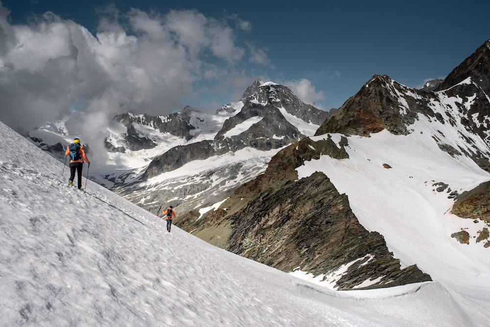 Breithorn beklimmen een van de gemakkelijke 4000ers