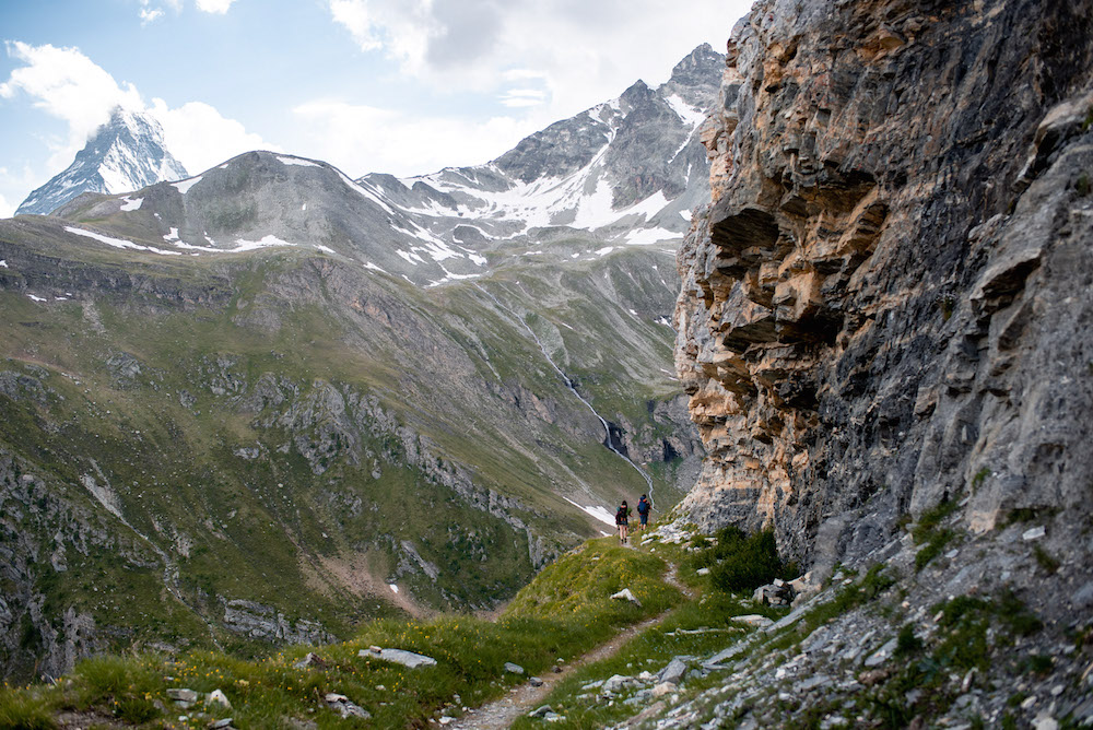 Breithorn beklimmen in zwitserse alpen