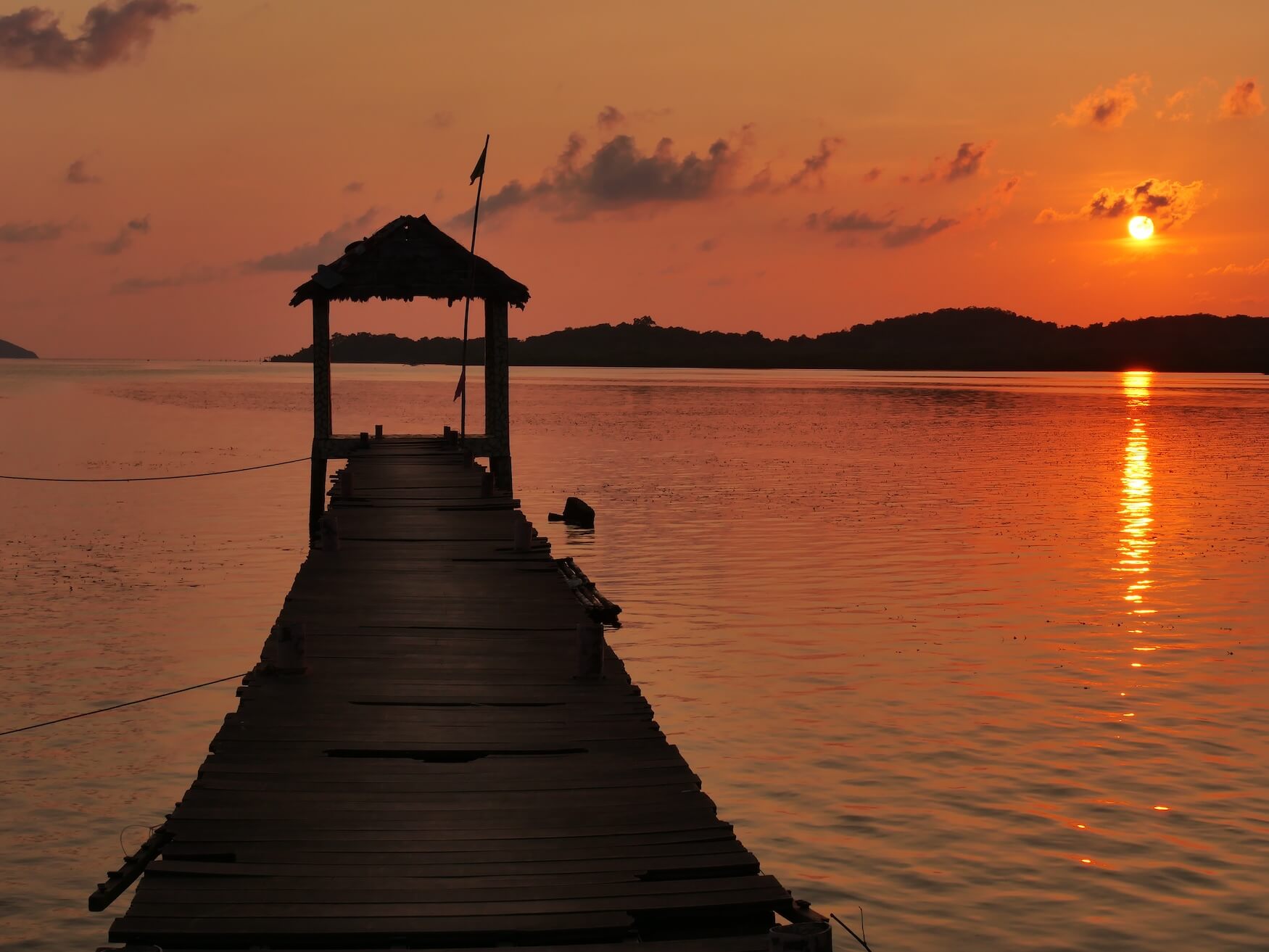 Busuanga scootertrip, zonsondergang onderweg