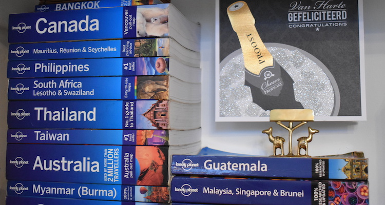 Cadeau backpacker tips a la kaart houder