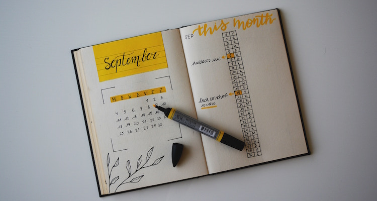 Cadeau voor reiziger of backpacker bullet journal