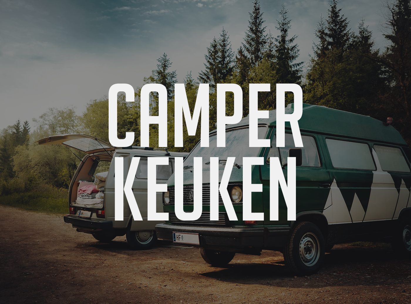 Camper bouwen keuken vanlife