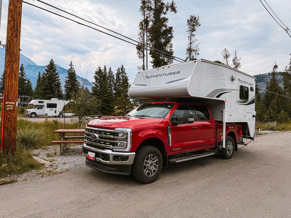 Camper in Banff National Park