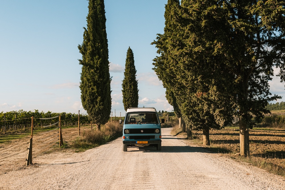 Camper in de Vall d'Orcia