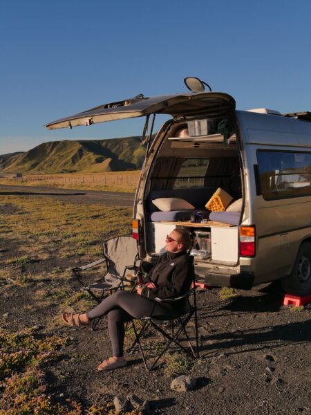 Cape Palliser Wellington, op de camping