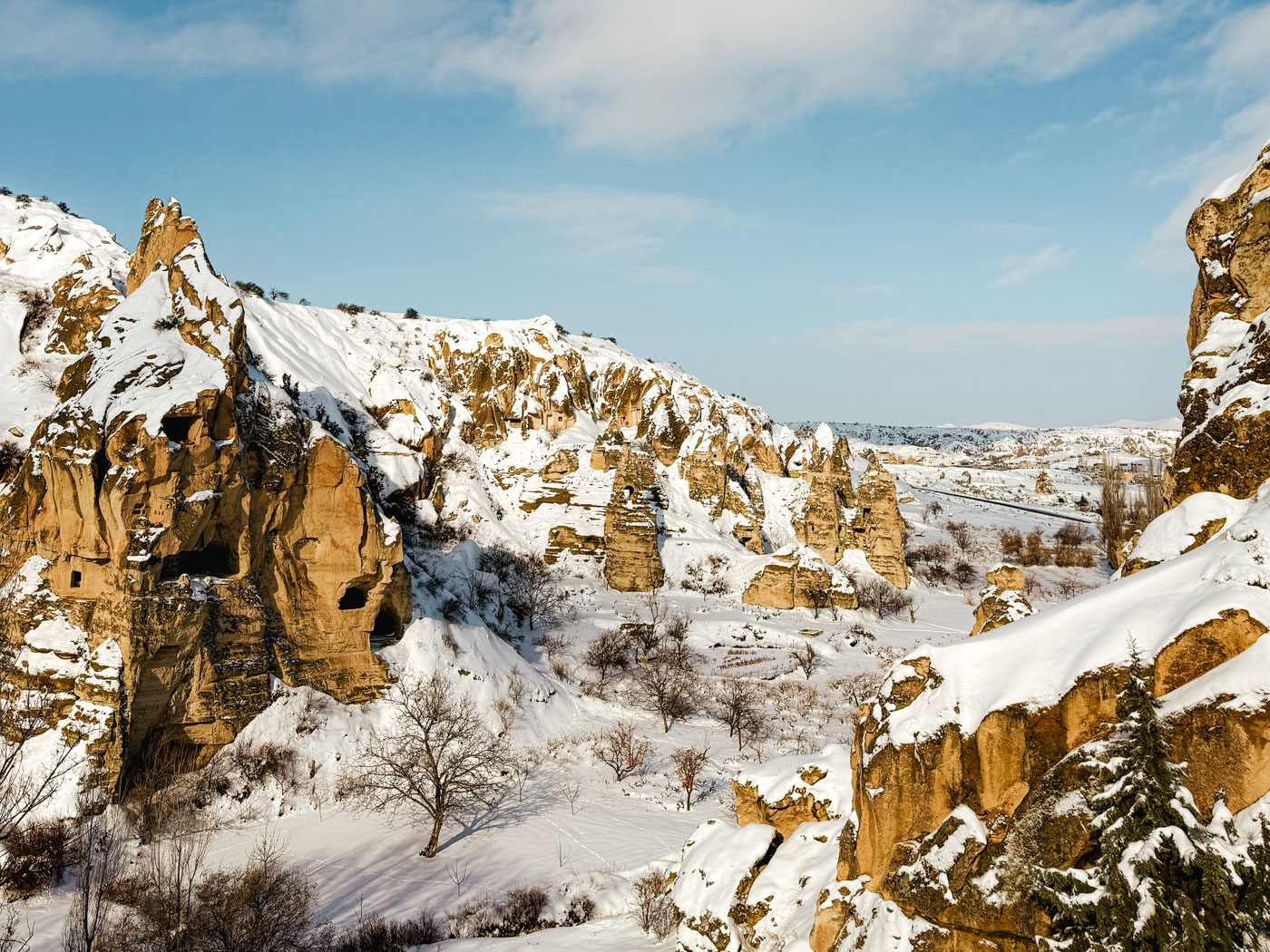 Cappadocia Goreme openlucht museum winter