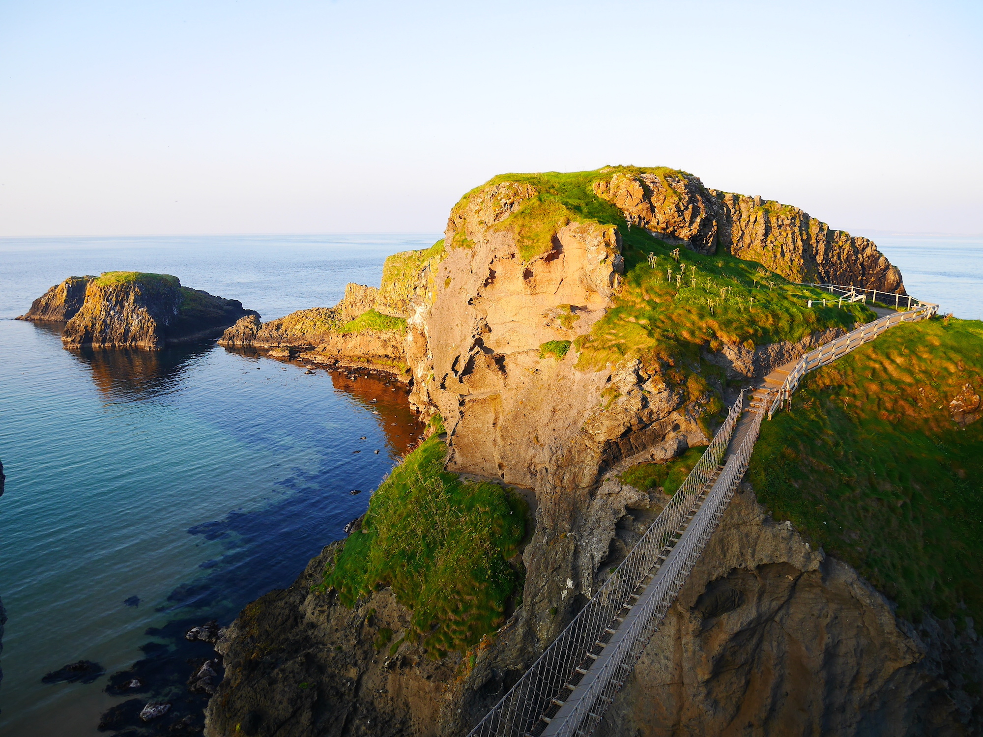 Carrick a rede de touwbrug in Noord-Ierland