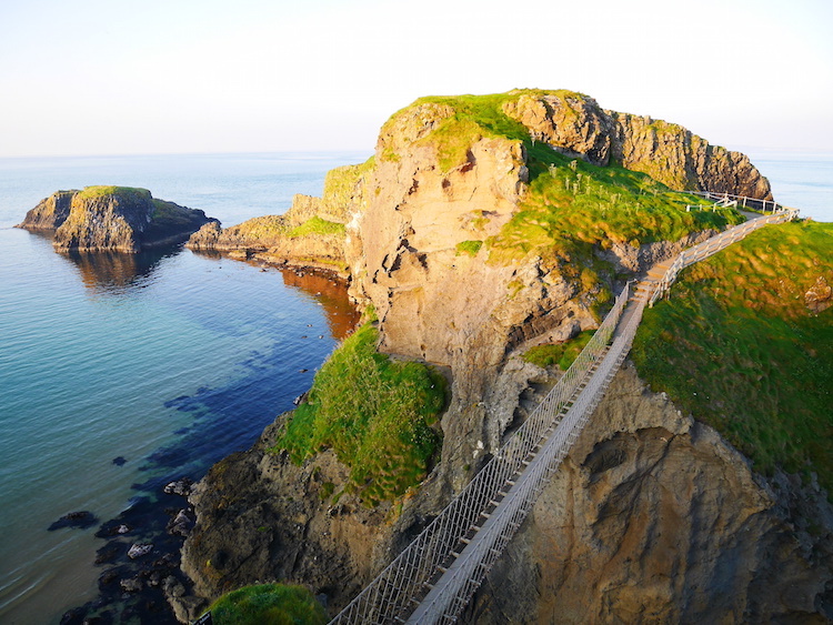 Carrick-a-rede touwbrug noord ierland