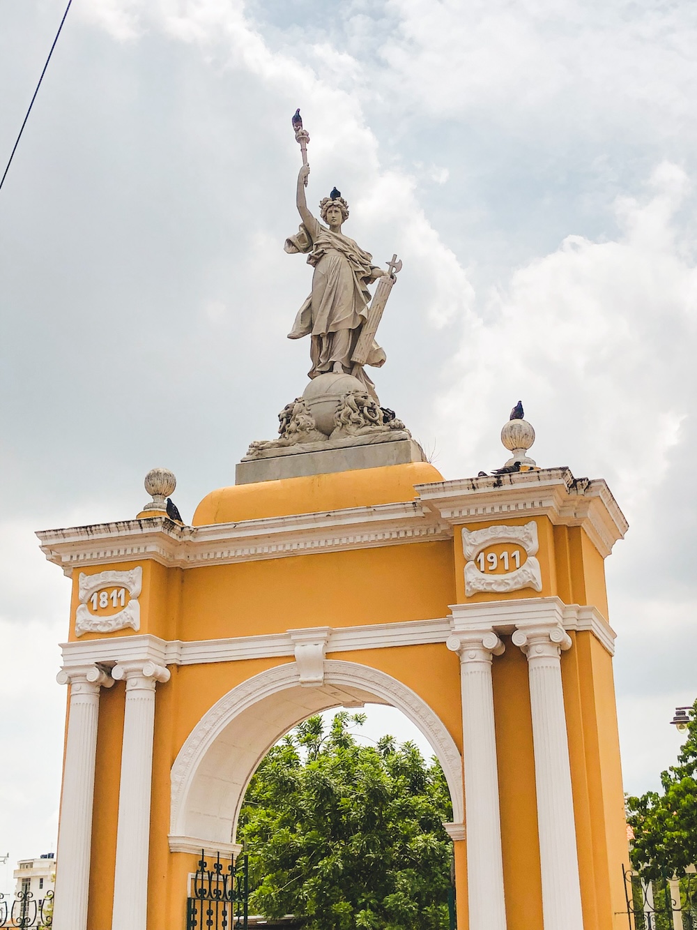 Cartagena beeld op Torre Del Reloj
