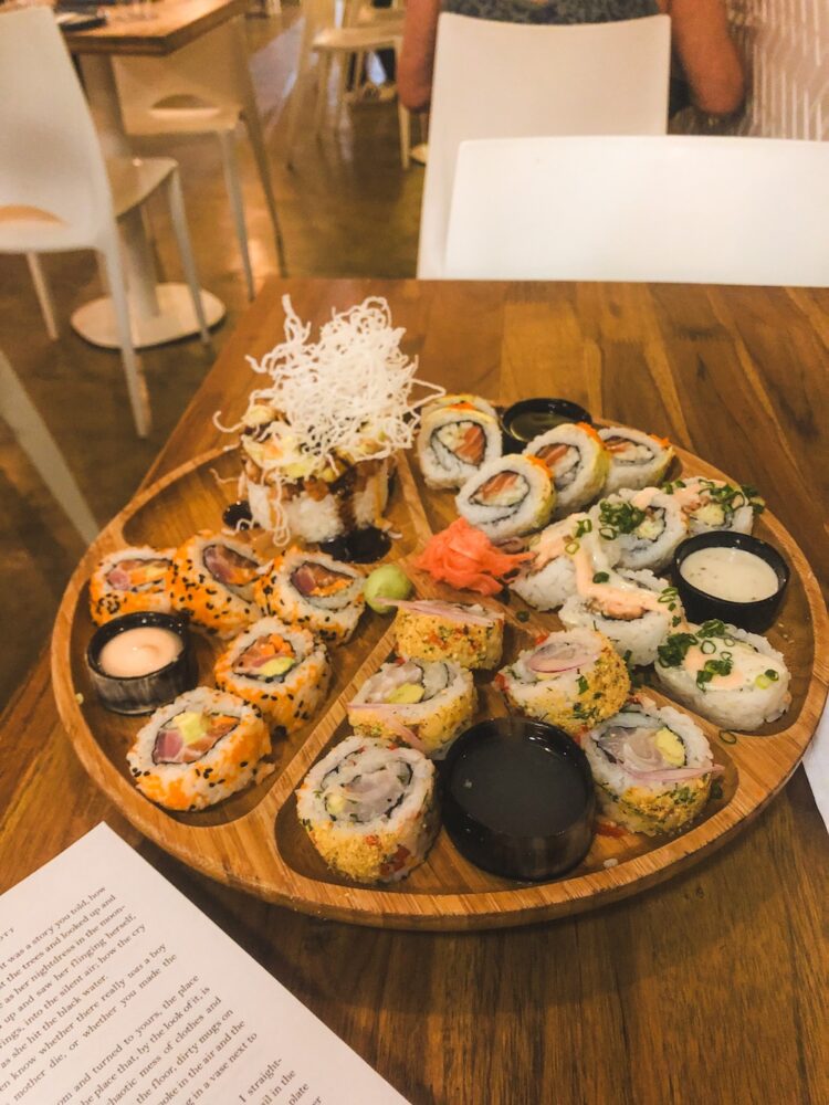 Cartagena sushi bij Pezetarian