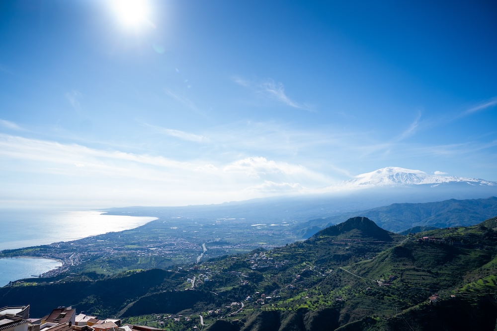 Castello di Mola, uitzicht Etna