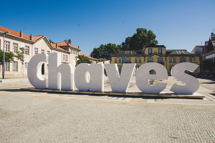Chaves letters in noord portugal